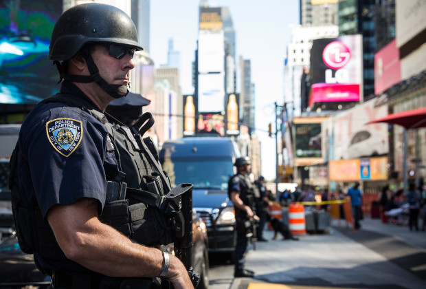 New York City. A blog affiliated with the Islamic State in Iraq and Syria mentioned Times Square as a target for bombing