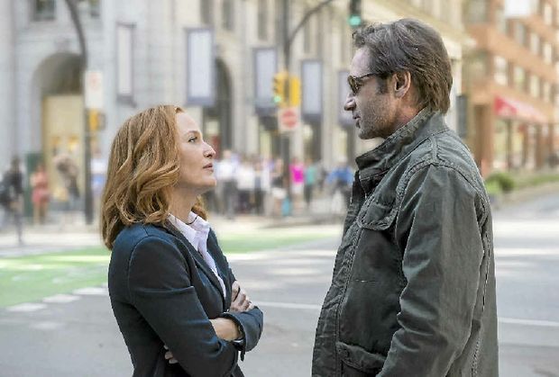 BACK TO THE FUTURE Gillian Anderson and David Duchovny are reprising their famous roles of Dana Scully and Fox Mulder in the reboot of The X-Files