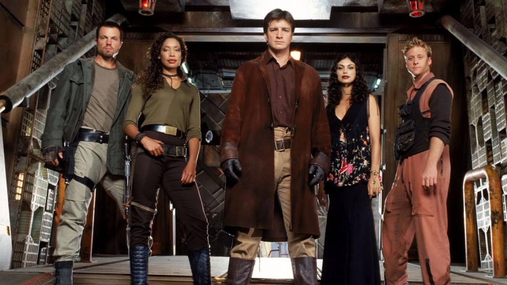 'Firefly'Malcolm Reynolds and his crew make their living as space pirates in the TV show “Firefly