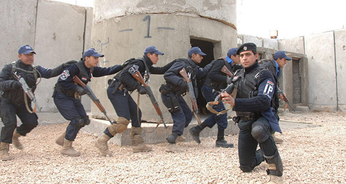 Members of the Iraqi National Police. File