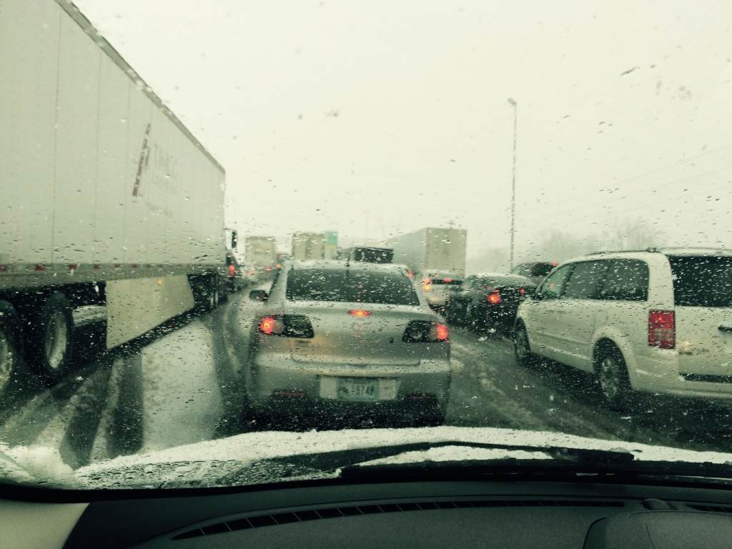 I-40 East at Briley Parkway Friday morning