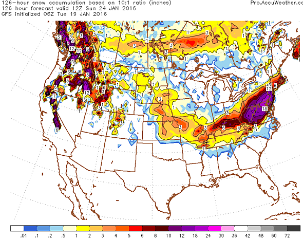 AccuWeather cites possibility of 'major snowstorm' beginning Friday