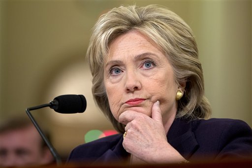 Former Secretary of State Hillary Clinton testifies before the House Select Committee on Benghazi