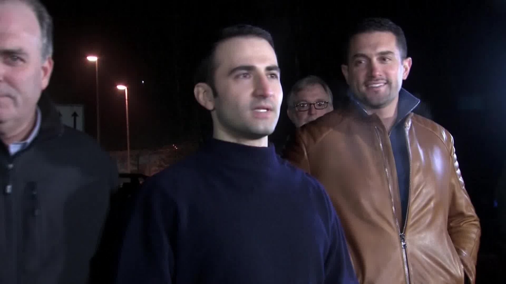 Amir Hekmati one of three Americans recently released from Iran summed up his feelings Tuesday morning outside the Landstuhl Medical Center in Germany