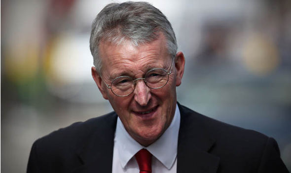 Shadow foreign secretary Hilary Benn