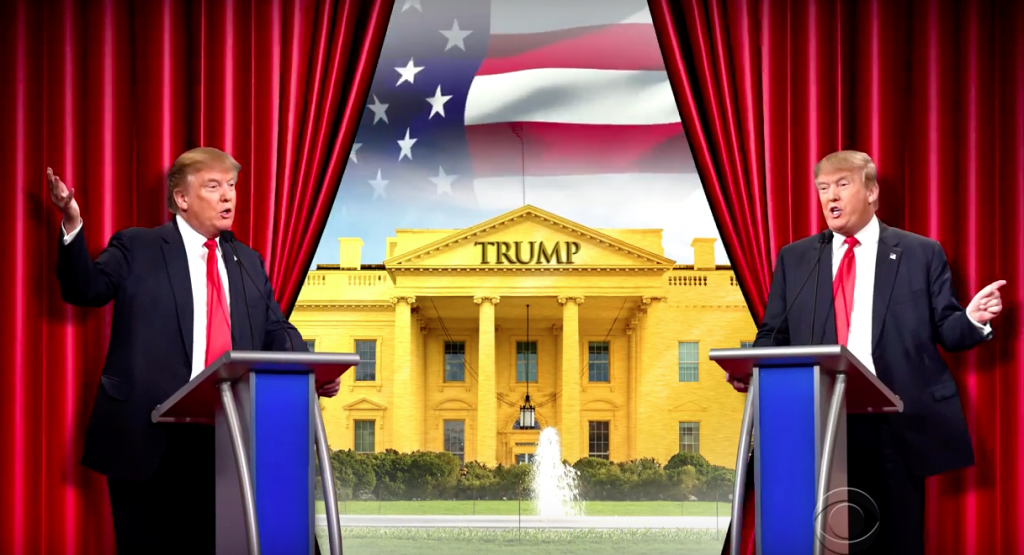 Donald Trump vs. Donald Trump debate on'The Late Show