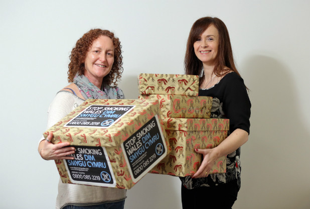 Geraldine Osborne Community Housing Manager at Coastal Housing and Helen Sullivan Smoking Cessation Advisor at Stop Smoking Wales