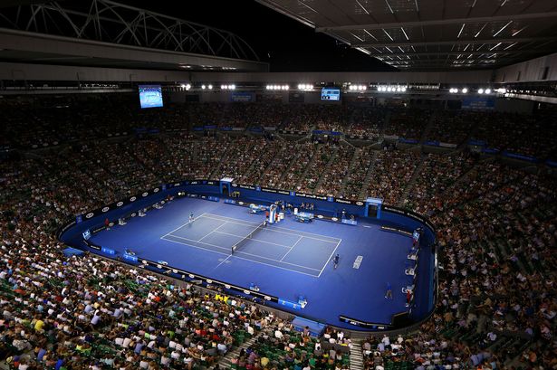 Laver Arena where Andy Murray and Vincent Millot play their second round match