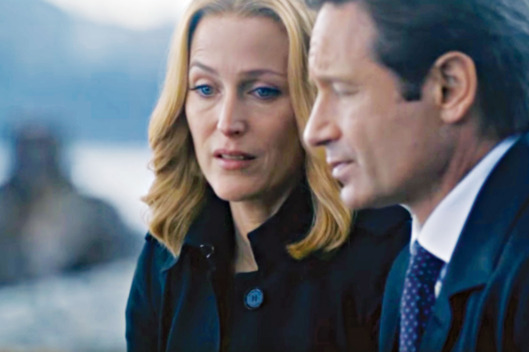 Gillian Anderson and David Duchovny in The X-Files