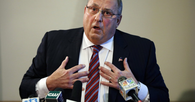 Maine Gov. Paul Le Page speaks at a news conference at the State House in Augusta Maine. The week of Jan. 10 could bring an impeachment order calling for an investigation into Republican LePages alleged abus