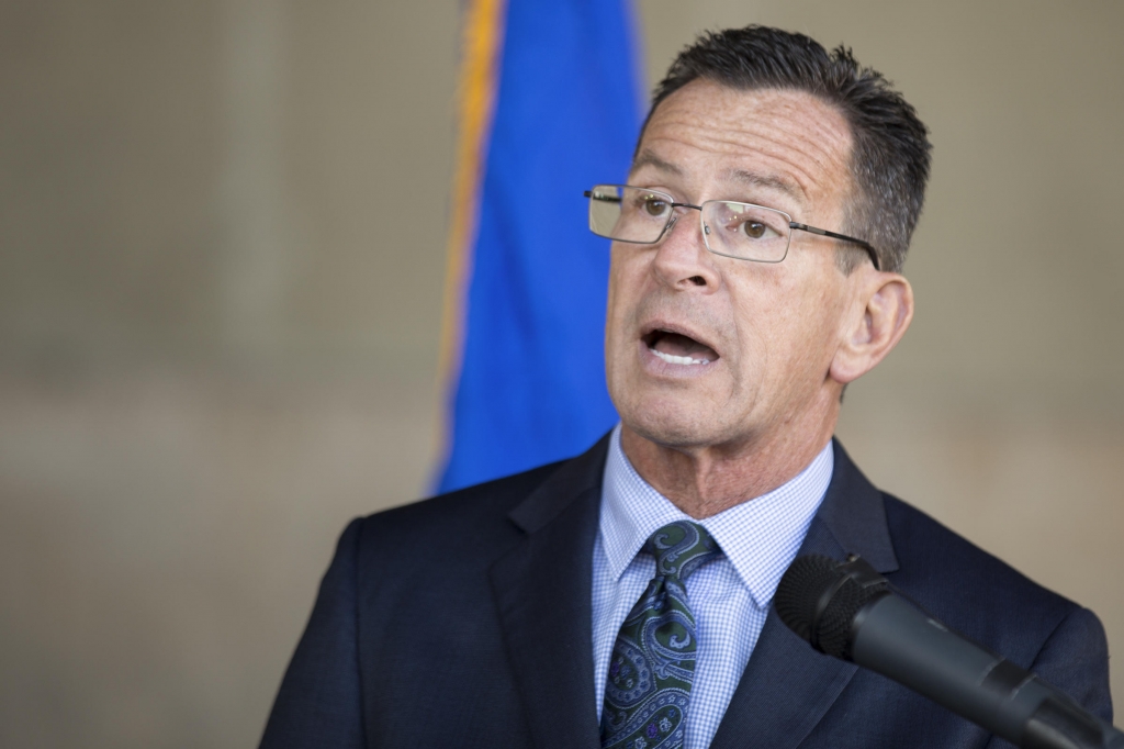 Gov. Malloy at a press conference in December