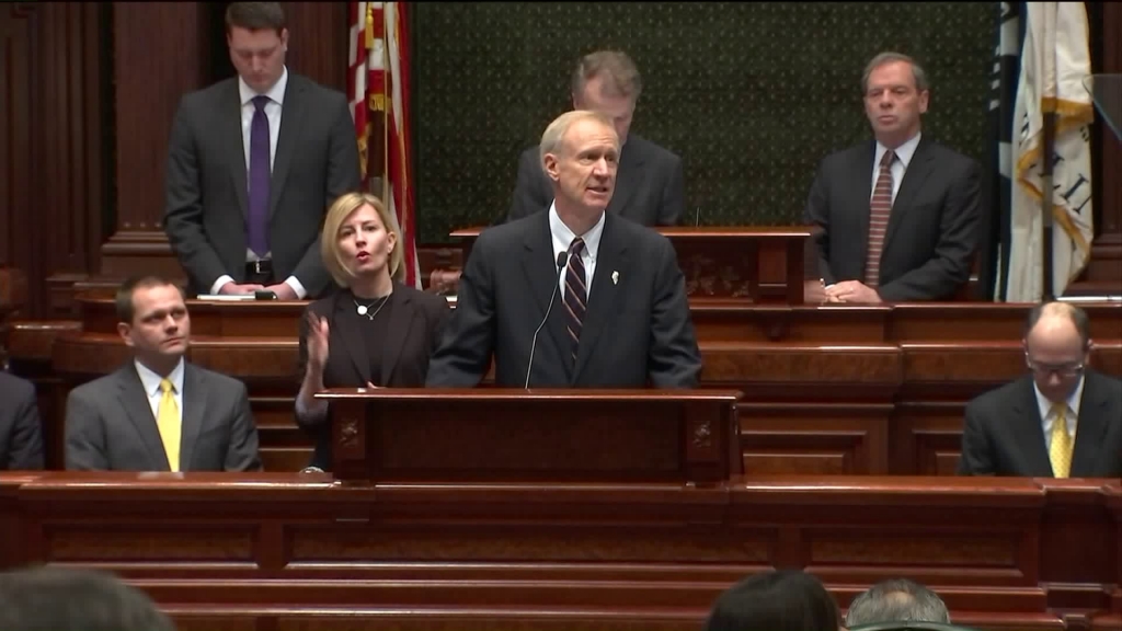 Governor Rauner delivering State of the State address today