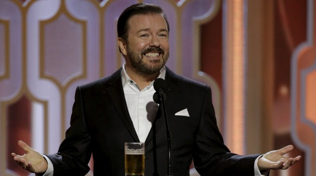 Ricky Gervais certainly didn't hold back during his opening monologue