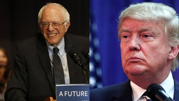 Bernie Sanders and Donald Trump