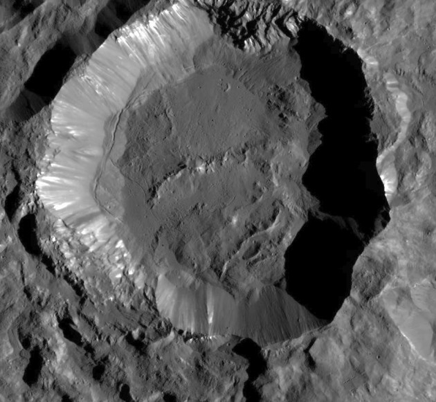 Kupalo Crater on Ceres