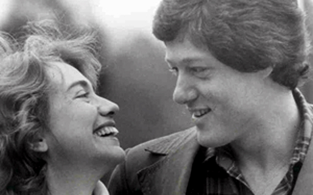Hillary and Bill Clinton in 1976