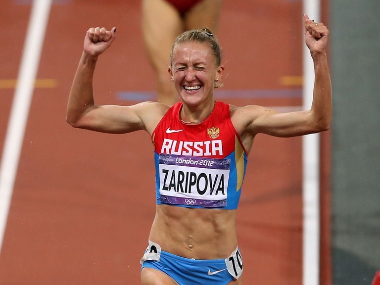 Yuliya Zaripova winner of the 3,000m steeplechase at London 2012 is among Russian athletes who face being stripped of their Olympic medals