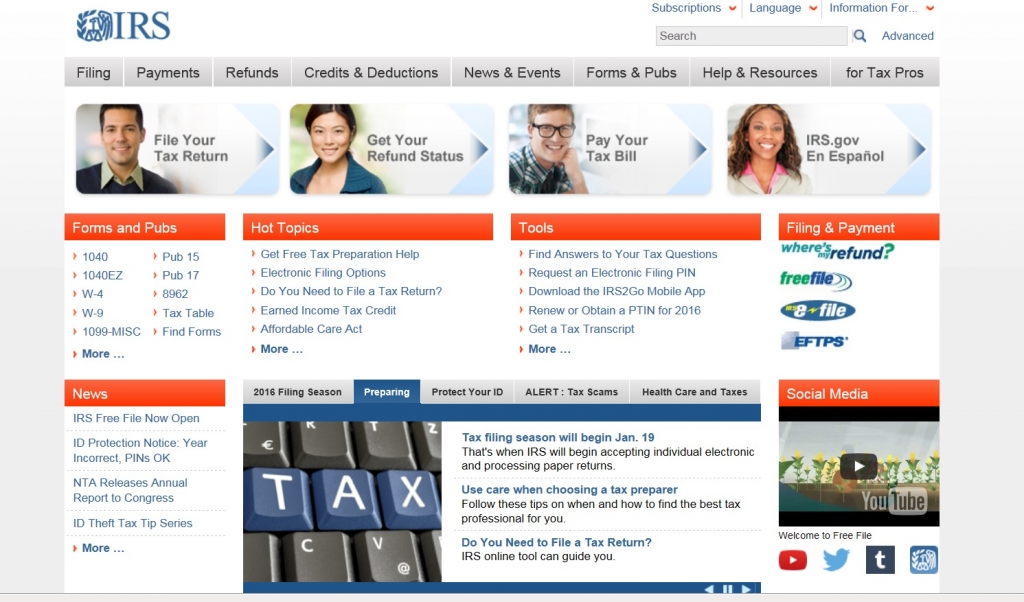 IRS WEBSITE