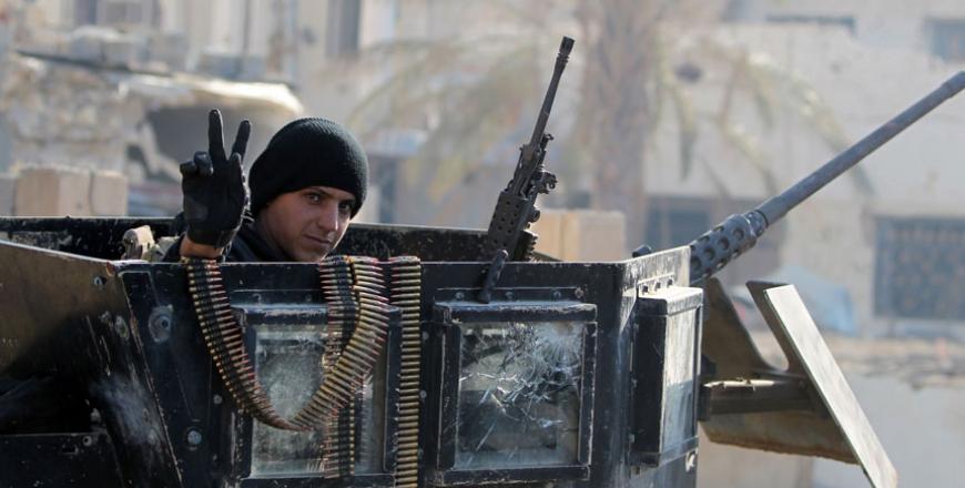 Iraqi troops remove bombs, debris from Ramadi's streets after driving IS out