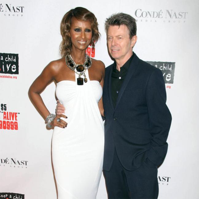 Iman and David Bowie