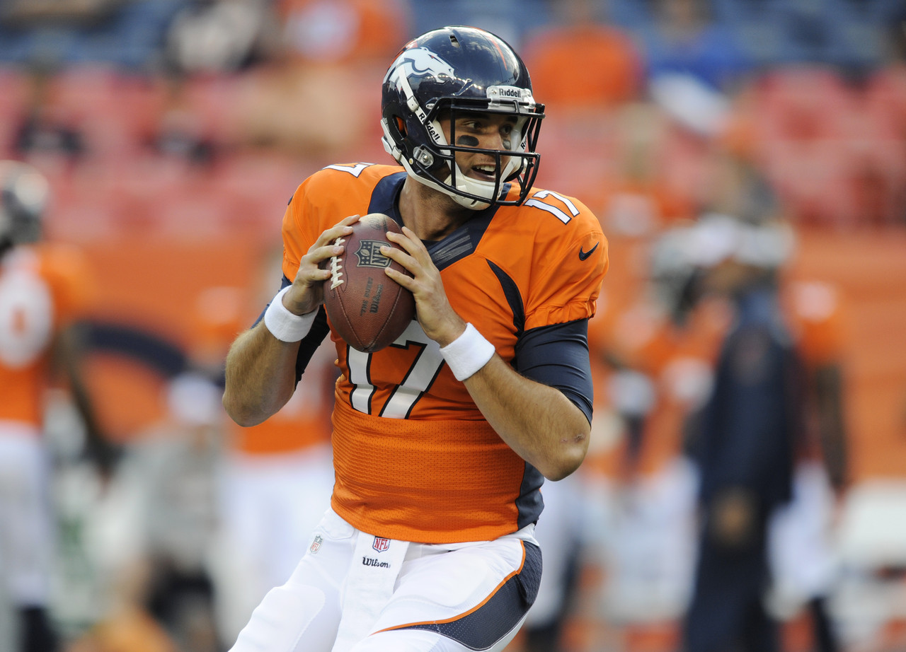 In eight games this season Brock Osweiler had 1967 yards with TD's and interceptions