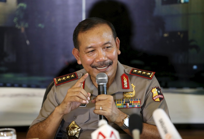 Indonesia's national police chief Badrodin Haiti