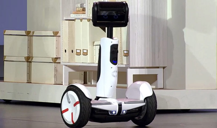 Intel demonstrates a Segway robot that you can ride or use as a home sentry