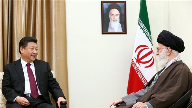 Leader of the Islamic Revolution Ayatollah Seyyed Ali Khamenei and visiting Chinese President Xi Jinping meet in Tehran