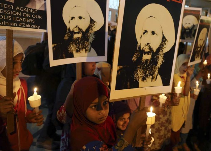 Saudi Arabia's execution of Sheikh Nimr al Nimr sparked international protests and a fresh round of concern over the country's human rights record. Here Indian Shiite Muslim children carry portraits of the Shiite cleric at a protest in Bangalor