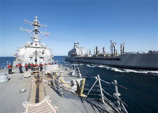 US accuses Iran of conducting missile test near warships