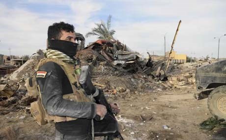 Iraqi Security forces soldier in Ramadi