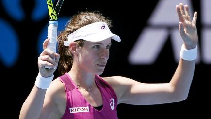 Johanna Konta is through to the last four in Melbourne