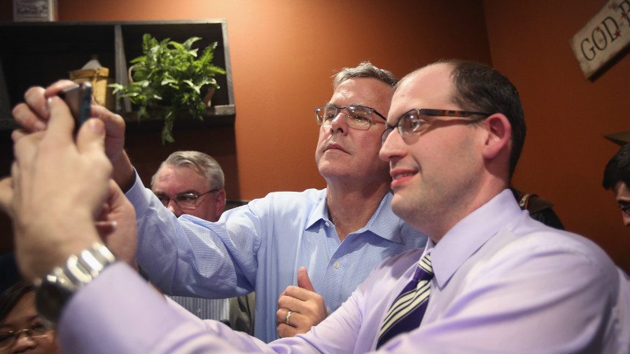 The Jeb Bush Guide To Selfies: 'It's Cooler To Do It Diagonally'