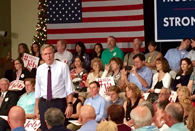 Jeb Bush the former Florida governor was in Ocala Monday afternoon for a town hall meeting