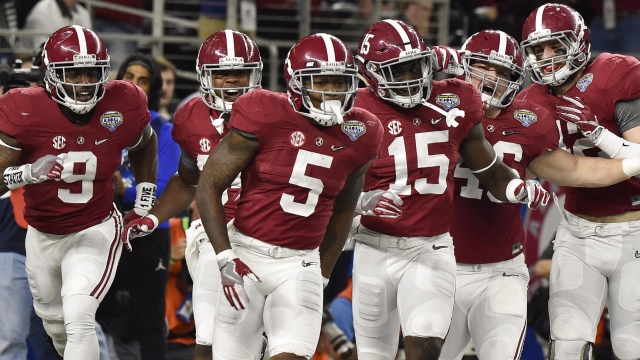 Alabama destroyed Michigan State en route to a national title game appearence on Thursday