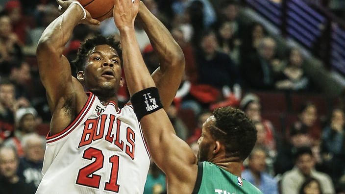 Jimmy Butler launched into the Boston Celtics as the Chicago Bulls kept their NBA momentum going