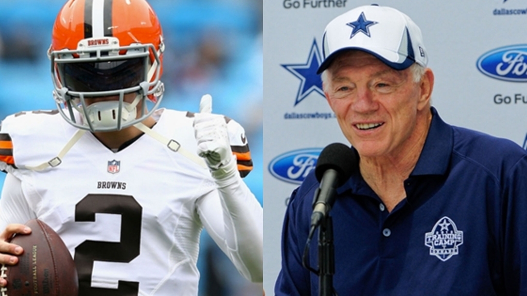 Johnny Manziel and Jerry Jones