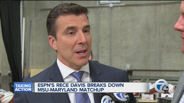 Justin Rose catches up with ESPN College Game Day host Rece Davis who gives his thoughts on the Spartans matchup with Maryland Saturday night.                      WXYZ