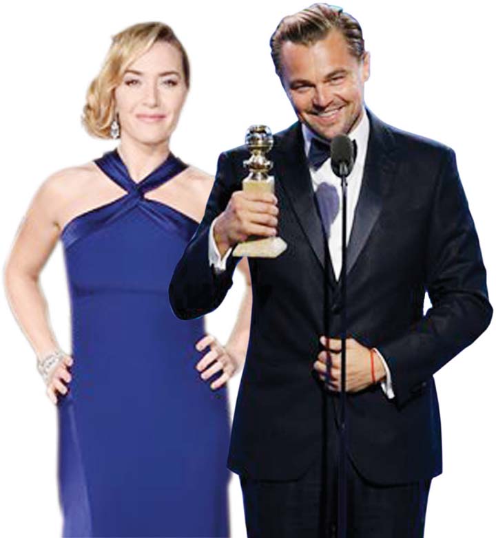 Kate Winslet and Leonardo Di Caprio