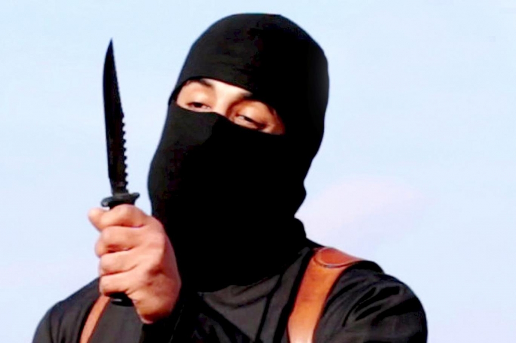 One-time Londoner Mohammed Emwazi known as 'Jihadi John&#039, shown in a 2014 Isis video brandishing a knife