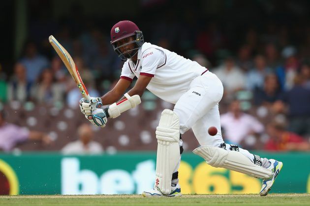 Kraigg Brathwaite in action against Australia