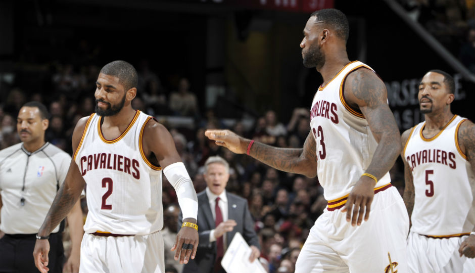 Kyrie Irving and Le Bron James