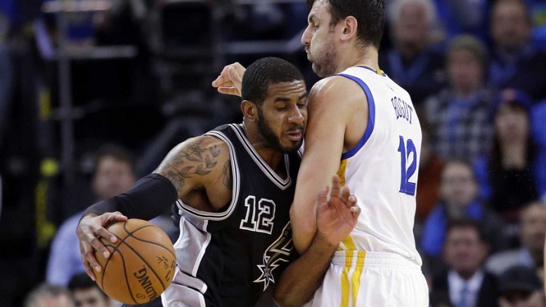 LaMarcus Aldridge and the Spurs lost by 30 points to the Warriors in the teams&#039 first meeting