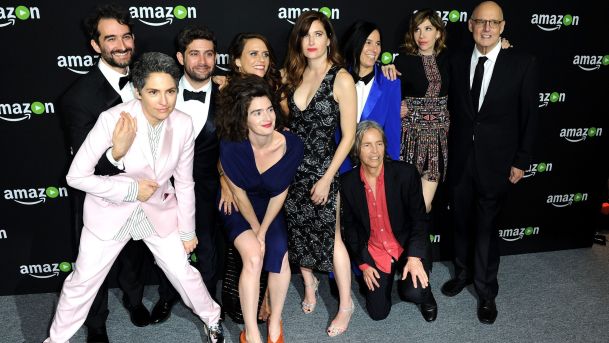 Director  actor Jay Duplass writer Jill Soloway head of Amazon's Half Hour series Joe Lewis actresses Gaby Hoffmann Amy Landecker Kathryn Hahn producer Andrea Sperling actresses Eileen Myles Carrie Brownstein and actor Jeffrey Tambor attend