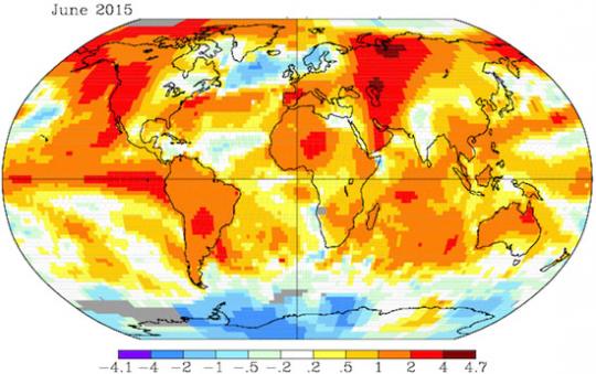 2015 was the Hottest Year on World Record Says NASA and NOAA