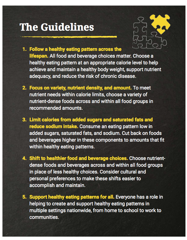 New dietary guidelines: lean meat OK, cut the added sugars