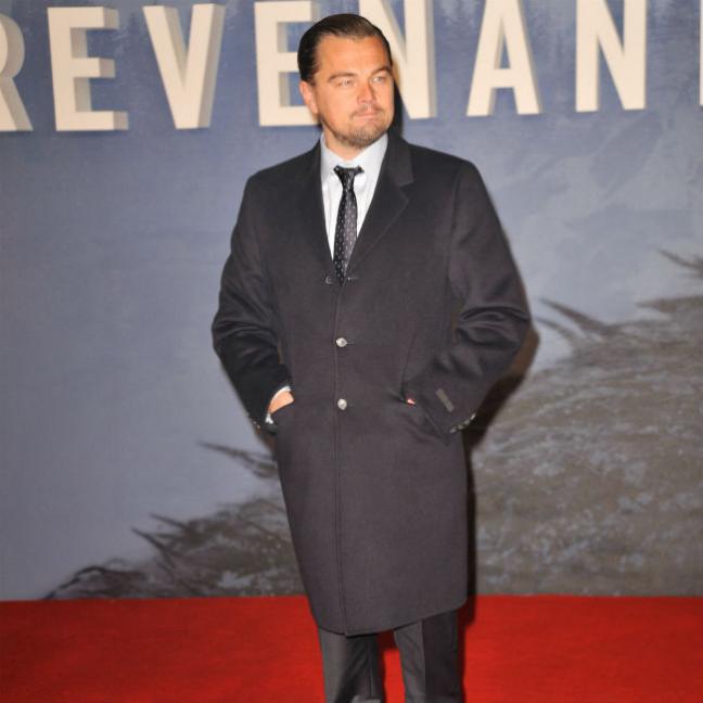 Leonardo Di Caprio at the European premiere of The Revenant in London