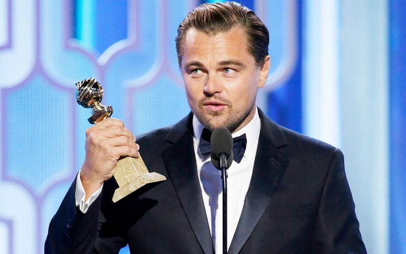 Leonardo Di Caprio wins Best Actor in a Drama for his role in'The Revenant