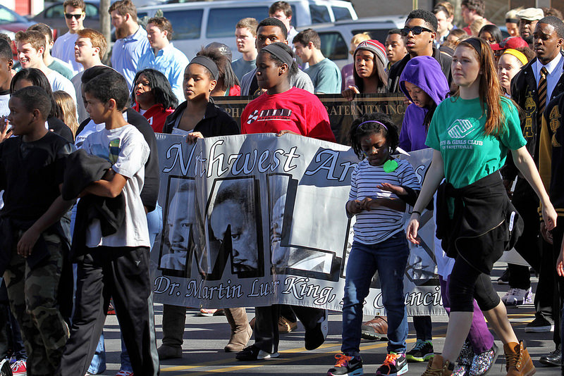 Locals participate in the Freedom March during last year’s Martin Luther King Jr. Day festivities Staff