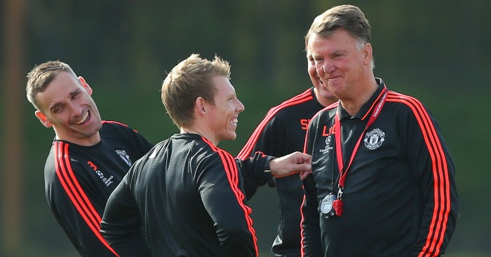 Louis van Gaal Took Man United training on Tuesday morning